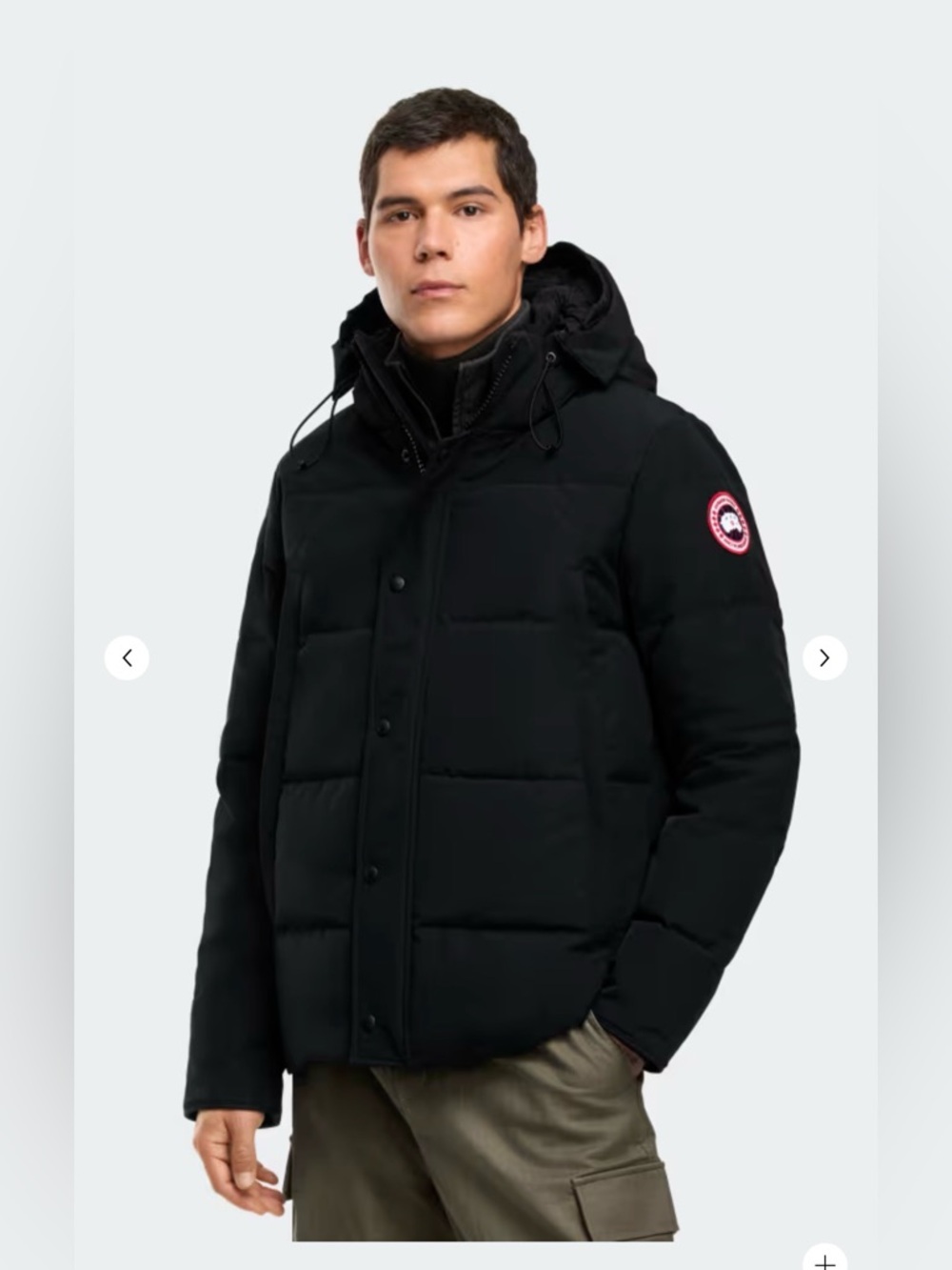 CANADA GOOSE WYNDHAM PARKA, XL Black with Classic Patch
